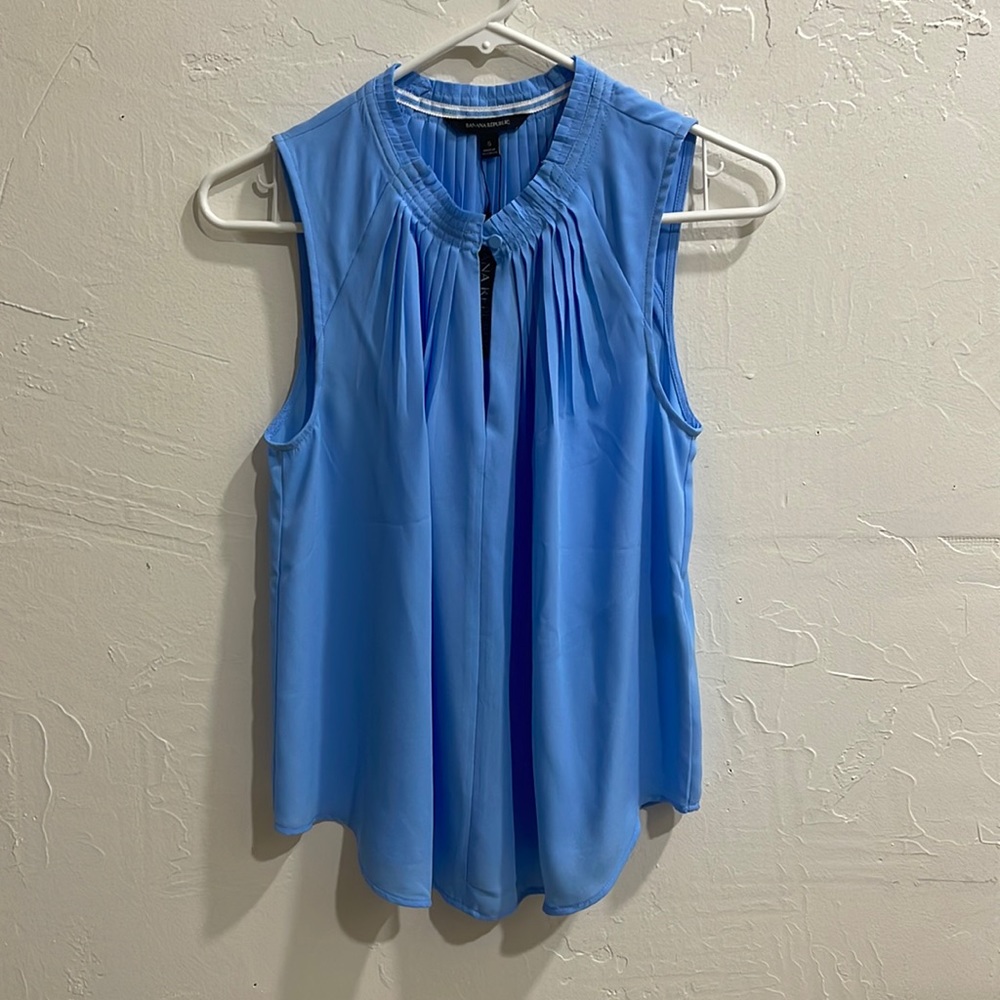 New with tags Light blue banana republic blouse size S